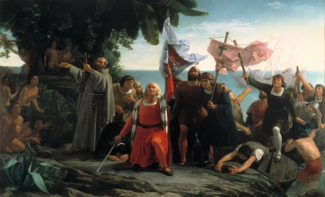 The modern age begins with the discovery of Christopher Columbus