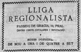 Creación de la Lliga Regionalista