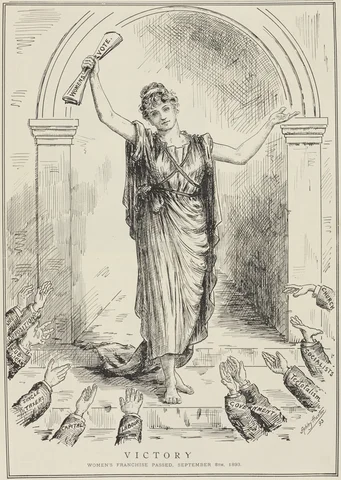 Neuseeland ist das erste Land, das den Frauen erlaubt zu wählen