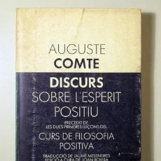 Publicació "Discurs sobre l'esperit positiu" de Comte