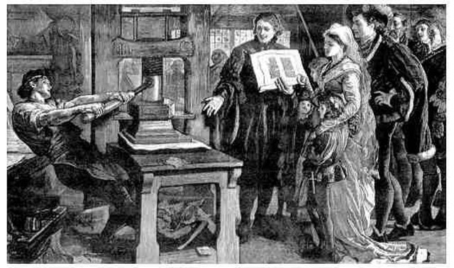 William Caxton set up his printing press in london