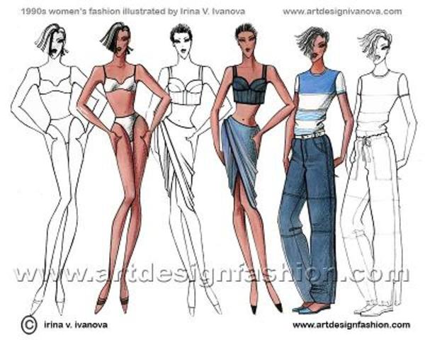 1990- The 1990s was the genesis of two sweeping shifts in Western fashion: the beginning of the rejection of fashion which continued into the 2000s among a large section of the population, and the beginning of the adoption of tattoos,[1] body piercings as