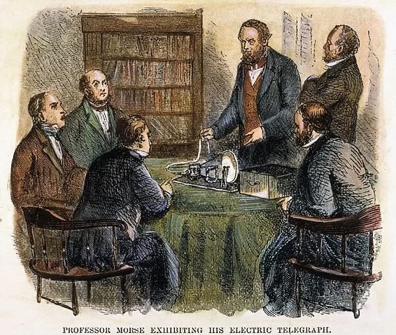 Erfindung des Telegrafen durch Samuel Morse