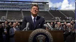 JFK's speech and commitment to getting to the moon