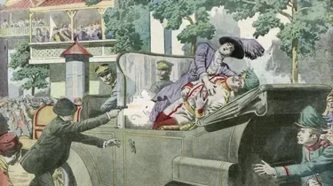 Assassinat de l'archiduc Francois-Ferdinand a Sarajevo