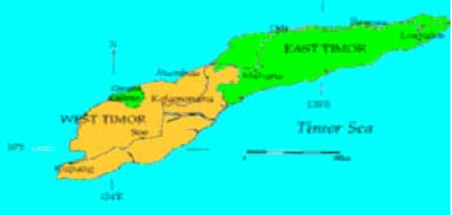 Division of Timor Island