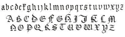 Medival calligraphy
