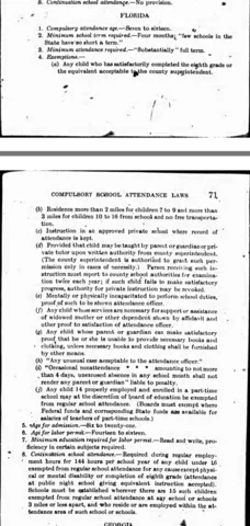 Compulsory Education Laws Passed