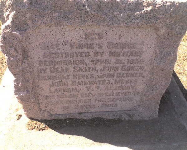 Vinces Bayou Bridge is detroyed