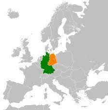 German fomally divided into 2 parts