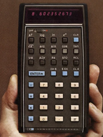 Handheld calculator
