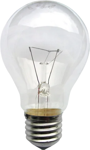 The light bulb by Thomas Alva Edison
