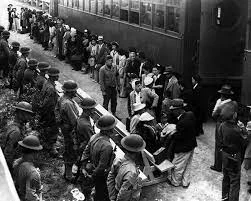 Japanese Americans sent to internment camps
