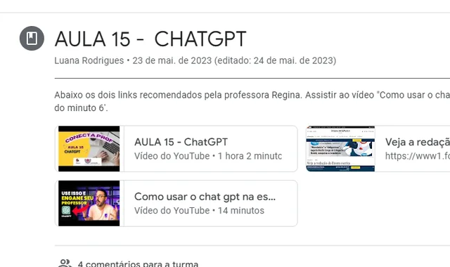 Conecta Profe -  Aula 15