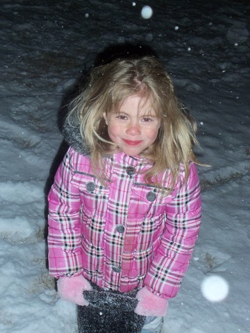 Caitlyn's first time in the snow!
