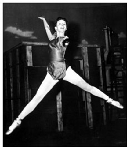 Audrey became an proficient ballerina