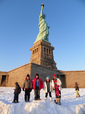 At the Statue of Liberty!