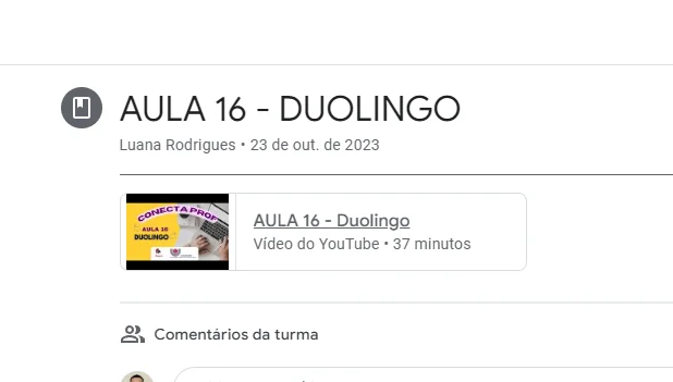 Conecta Profe - Aula 16