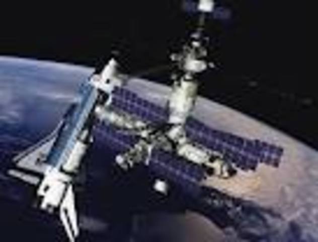 U.S. shuttle docks with Russian space station