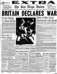 Great Britain and France Declare War on Nazi Germany