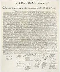 Declaration of Independence  1776