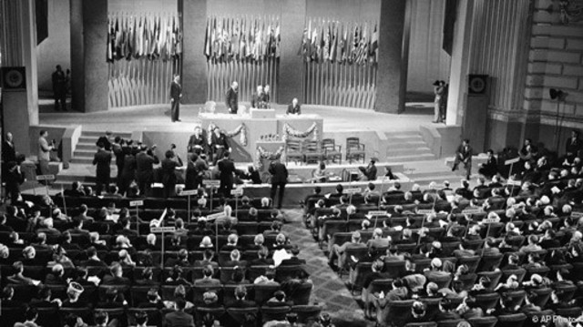 •	The establishment of the United Nations in San Francisco