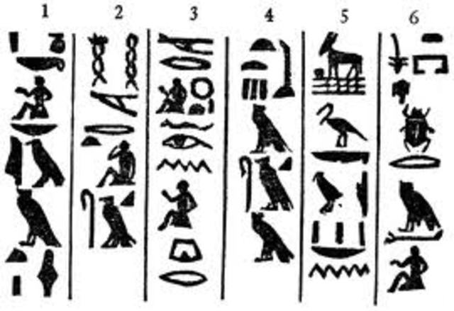 Hieroglyphics - 3200 BC