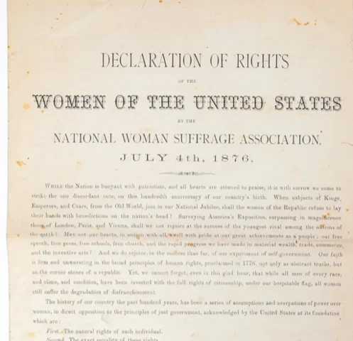 Declaration fo the Rights of Woman