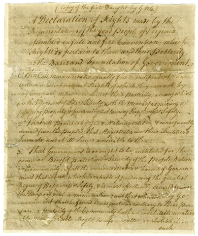 Virginia declaration of rights