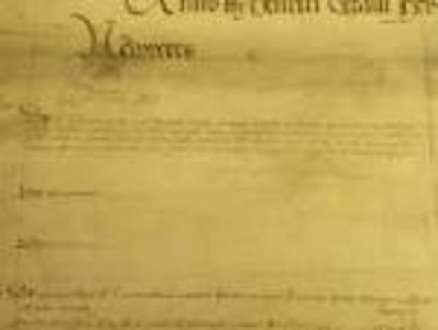 Mary signs the document