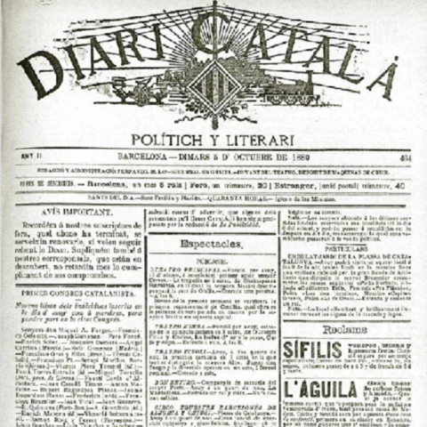 Primer diario en lengua catalana