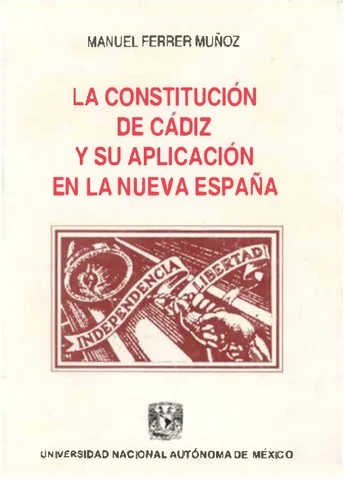 CONSTITUCION DE CADIZ 1812 EN MEXICO