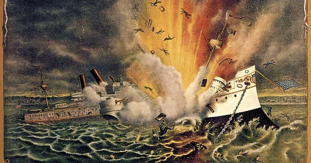 Explosión en el navío norteamericano Maine.