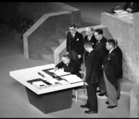 First Transcontinental Television Broadcast