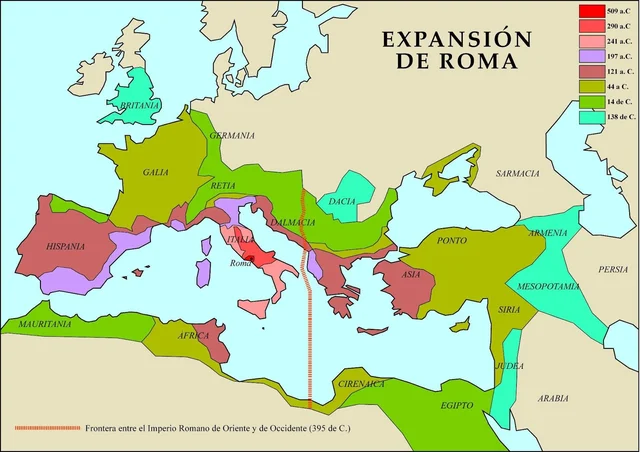 Inicio de expansión del Imperio Romano