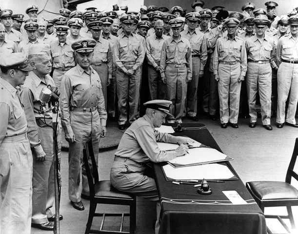 Japan surrenders ending World War 2 in Pacific