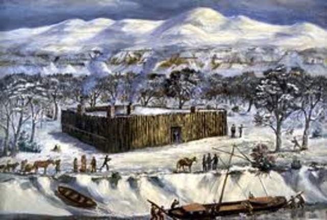 Lewis and Clark Spend the Winter at Fort Mandan