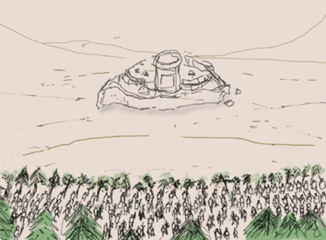 Malcom and Maduff march on Dunsinane