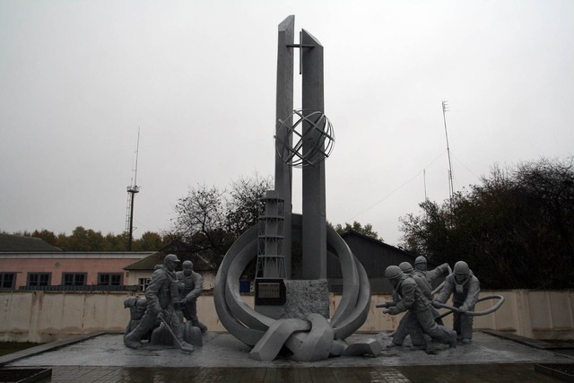 Monument for the Lost Firemen of Chernobyl Built