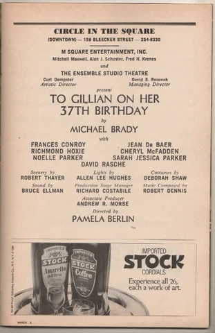 To Gillian on Her 37th Birthday