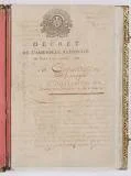 Establishment of the New French Constitution