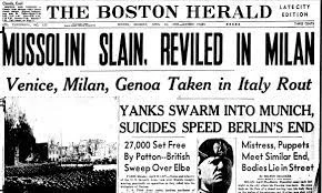 Mussolini captured and executed