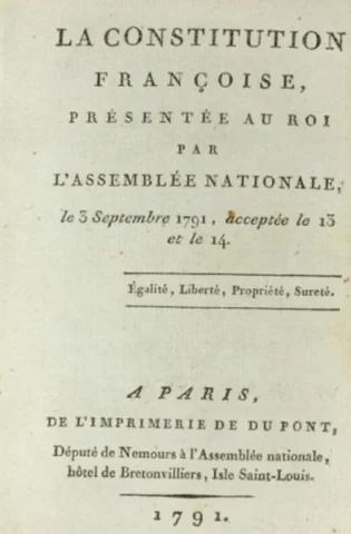 Establishment of the New French Constitution