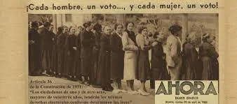 Ley de aprobacion a votar de la mujer