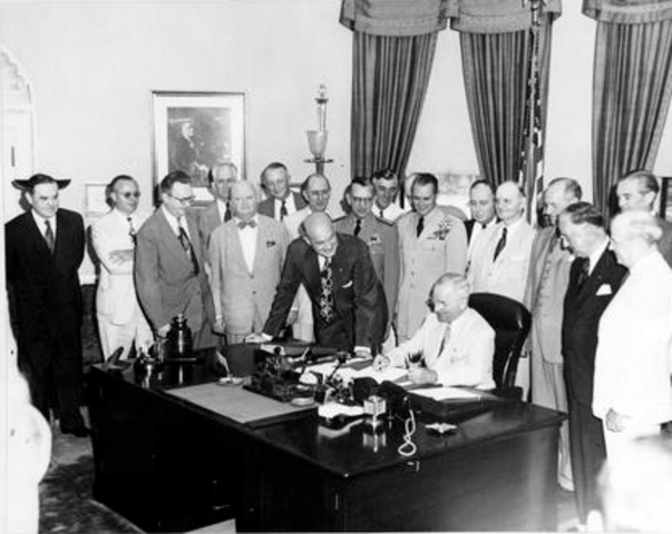 Truman signed the National Security Act
