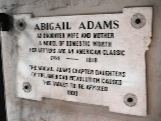 Stone of Abigail Adams