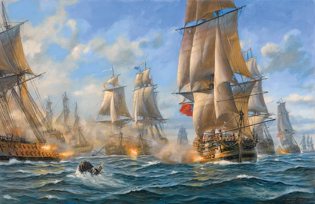 De Grasse defeats Royal Navy at Chesapeake