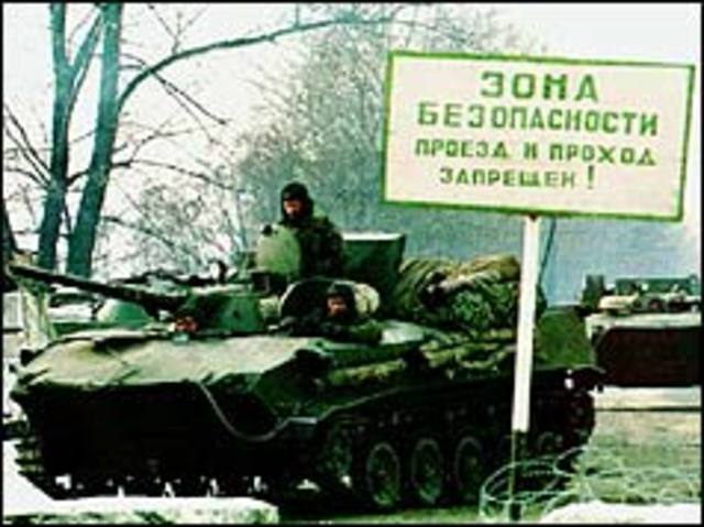 Russia sent troops to crush the Chechnian Independece movement