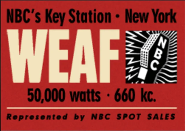 Primera Estación de Radio WEAF