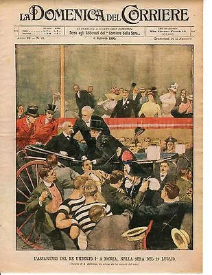 L'anarchico Gaetano Bresci uccide il re Umberto I